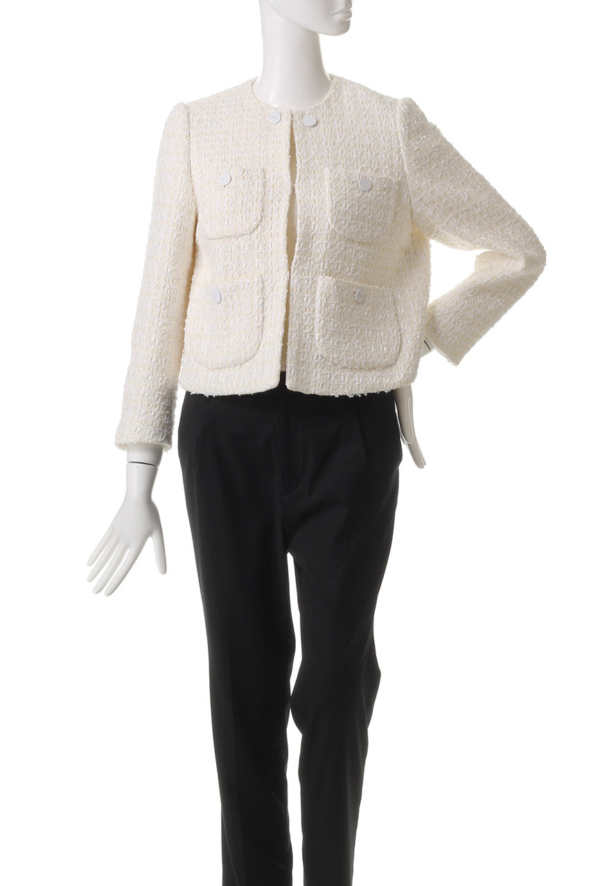 DOMELLE(ドメル)｜LINTON ツイード ジャケット/アイボリー の通販