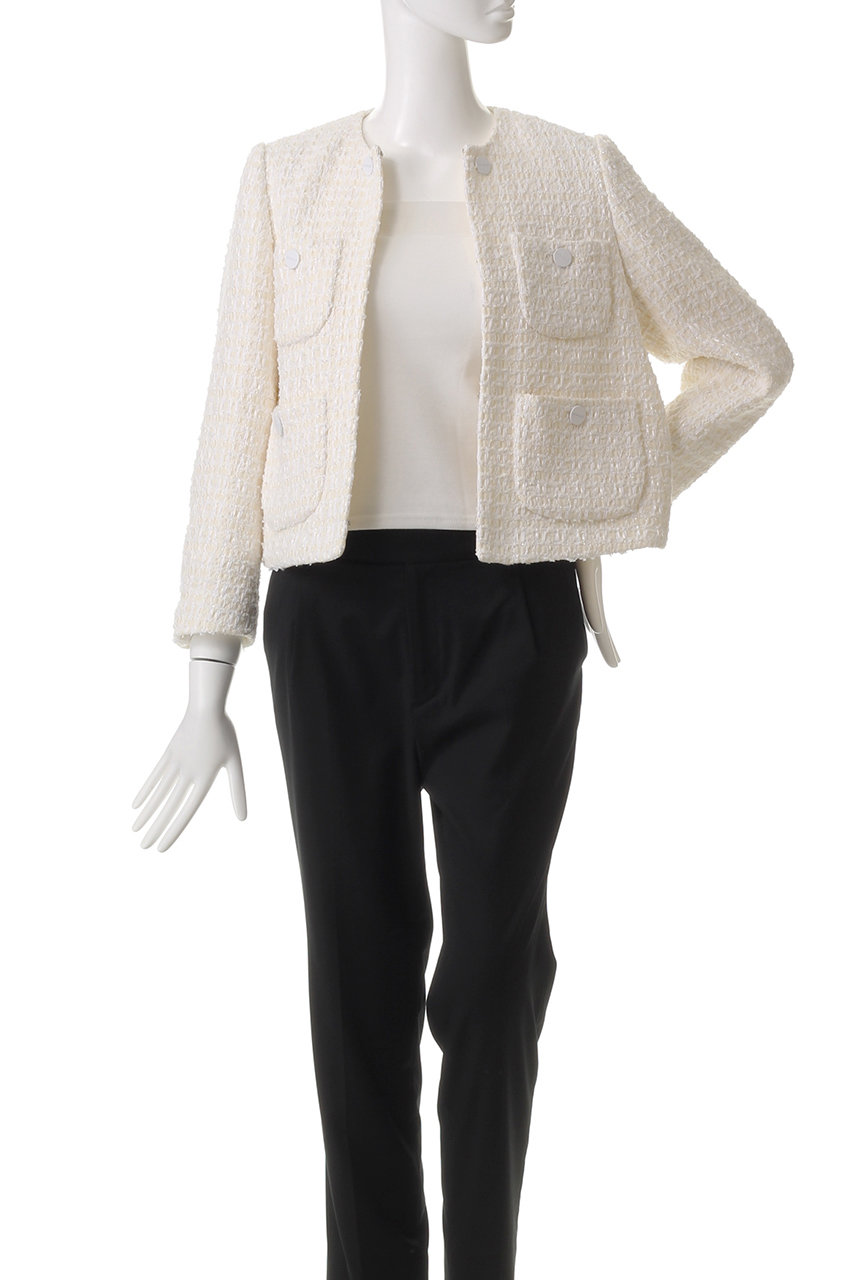 DOMELLE(ドメル)｜LINTON ツイード ジャケット/アイボリー の通販