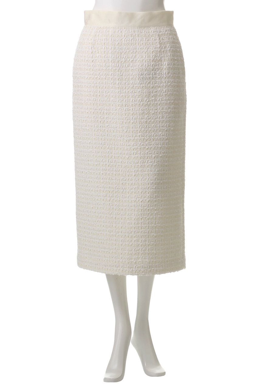 DOMELLE(ドメル)｜LINTON ツイード スカート/アイボリー の通販