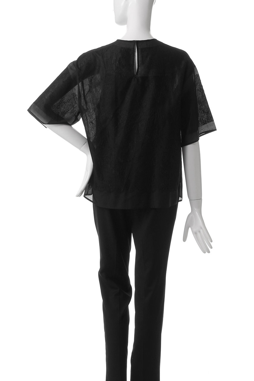 DOMELLE(ドメル)｜レース ブラウス/ブラック の通販｜ELLESHOP