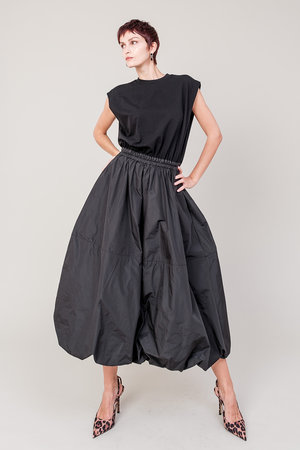 ドメル/DOMELLEのMIXED ファブリックドレス(110500/110503)