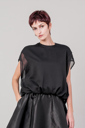 ドメル/DOMELLEのダブル レイヤード トップ(110400/110402)