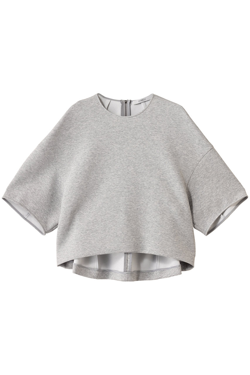 DOMELLE ショート ジャージー トップ (ライトグレー, 2) ドメル ELLE SHOP DOMELLE ショート ジャージー トップ (ライトグレー, 2) ドメル ELLE SHOP