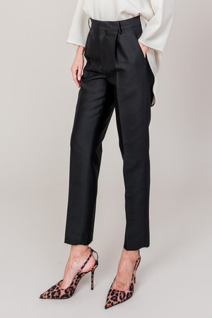 ドメル/DOMELLEのウール シルクツイル パンツ(110600/110601)