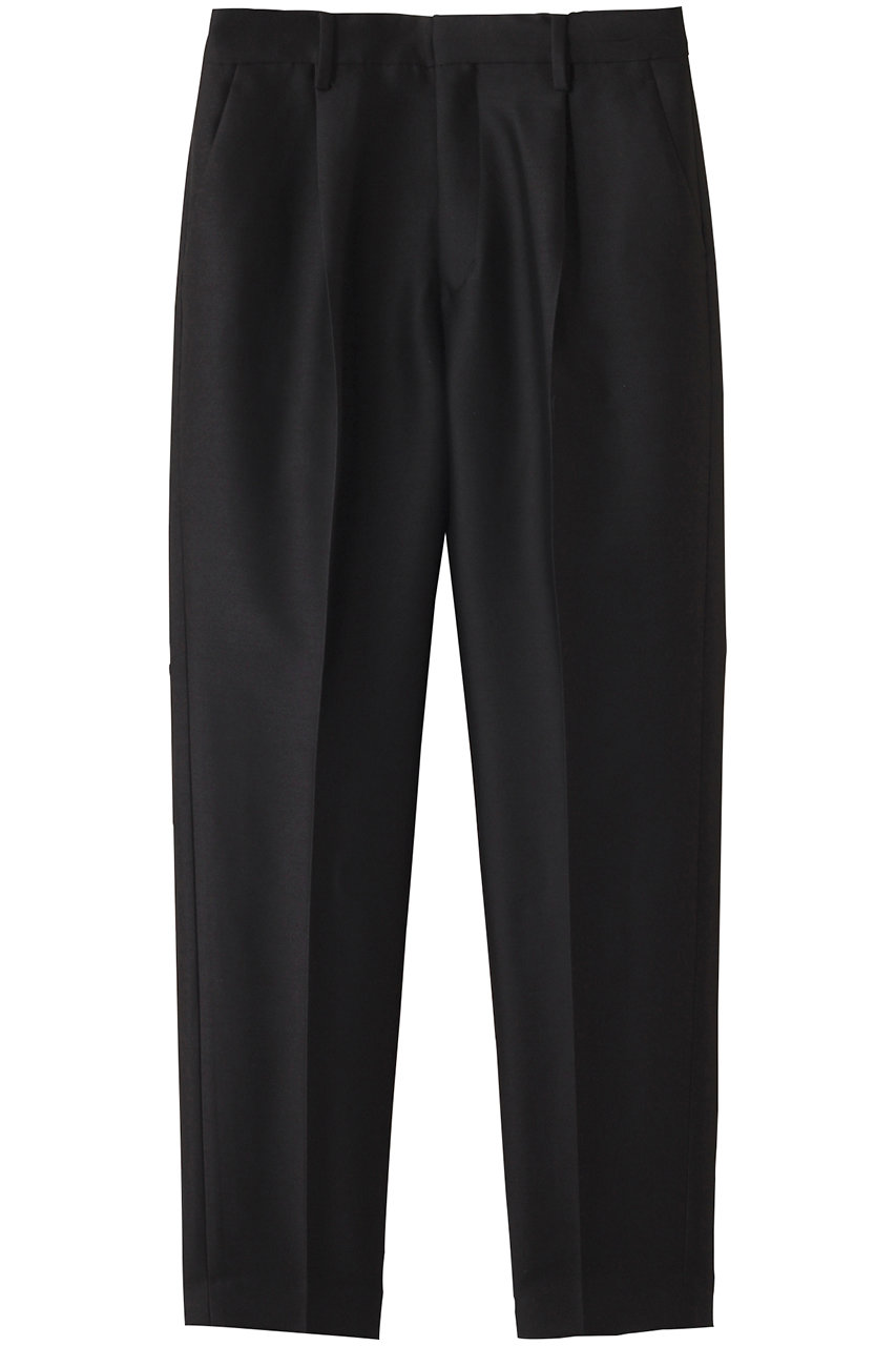 DOMELLE ウール シルクツイル パンツ (ブラック, 2) ドメル ELLE SHOP DOMELLE ウール シルクツイル パンツ (ブラック, 2) ドメル ELLE SHOP