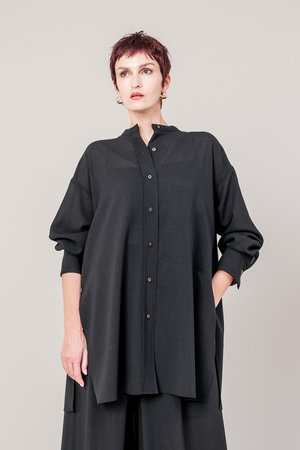 ドメル/DOMELLEのウール ボイル シャツ(110400/110403)