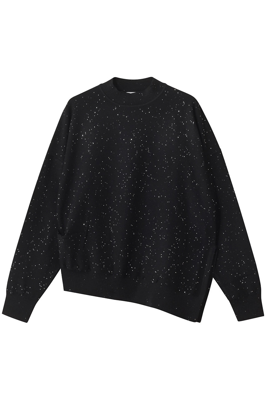 ドメル/DOMELLEのスパンコール リブ セーター(ブラック/A3153KSW037)