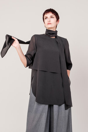 ドメル/DOMELLEのオーガンジー ブラウス(110400/110402)