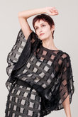 シルク ジャカード オーガンジー ブラウス ドメル/DOMELLE