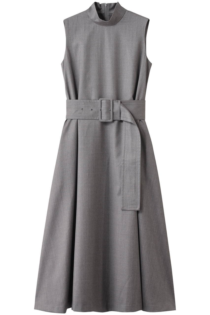 DOMELLE REDA ツイル ドレス (グレー, 1) ドメル ELLE SHOP DOMELLE REDA ツイル ドレス (グレー, 1) ドメル ELLE SHOP