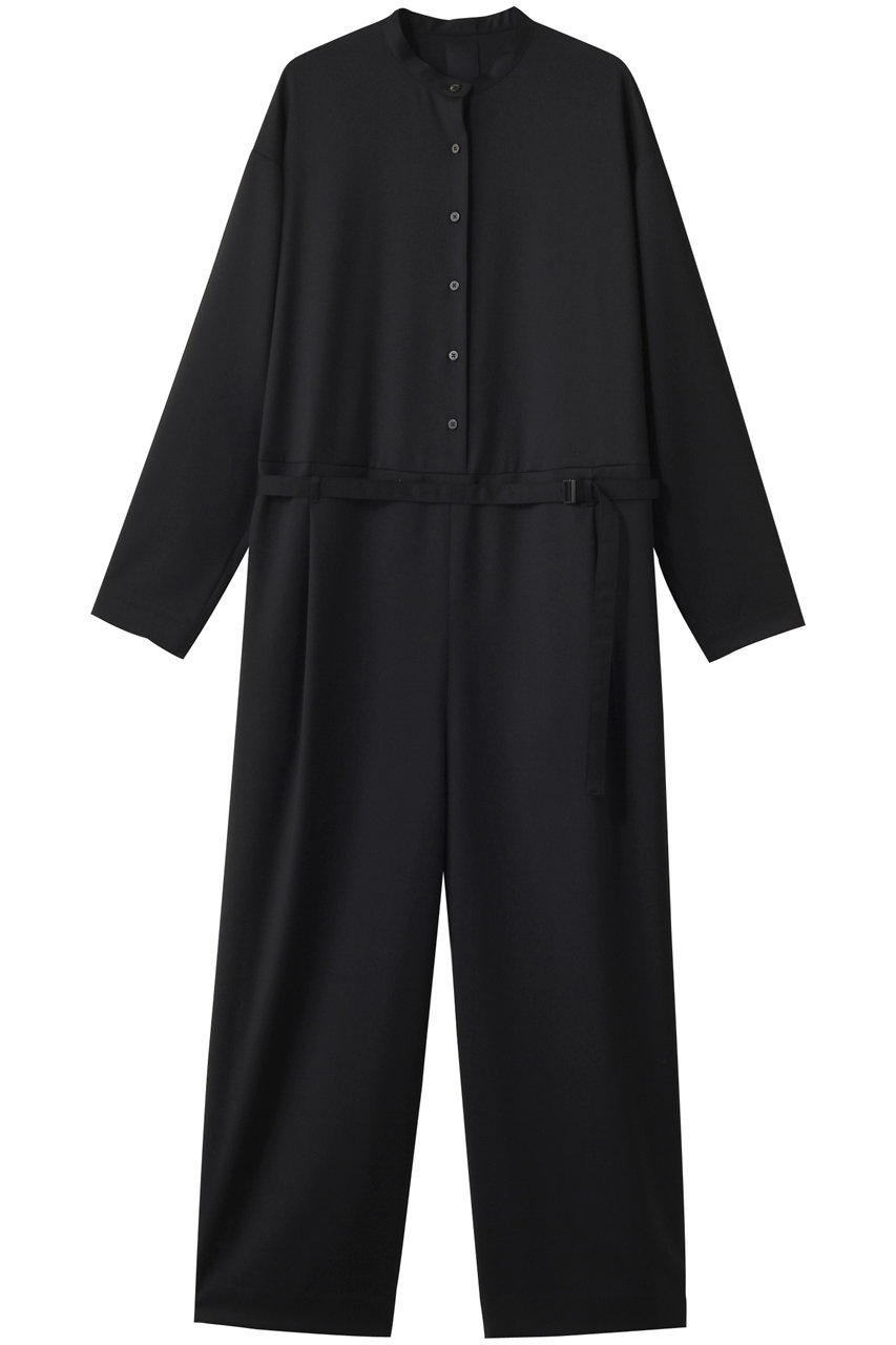 DOMELLE REDA ツイル ジャンプスーツ (ブラック, 1) ドメル ELLE SHOP DOMELLE REDA ツイル ジャンプスーツ (ブラック, 1) ドメル ELLE SHOP