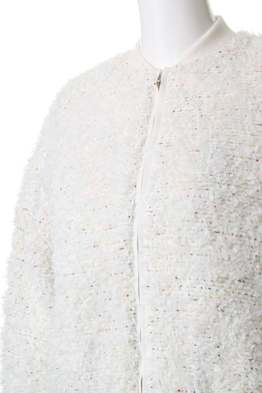 DOMELLE(ドメル)｜LINTON ツイード ブルゾン/ホワイト の通販