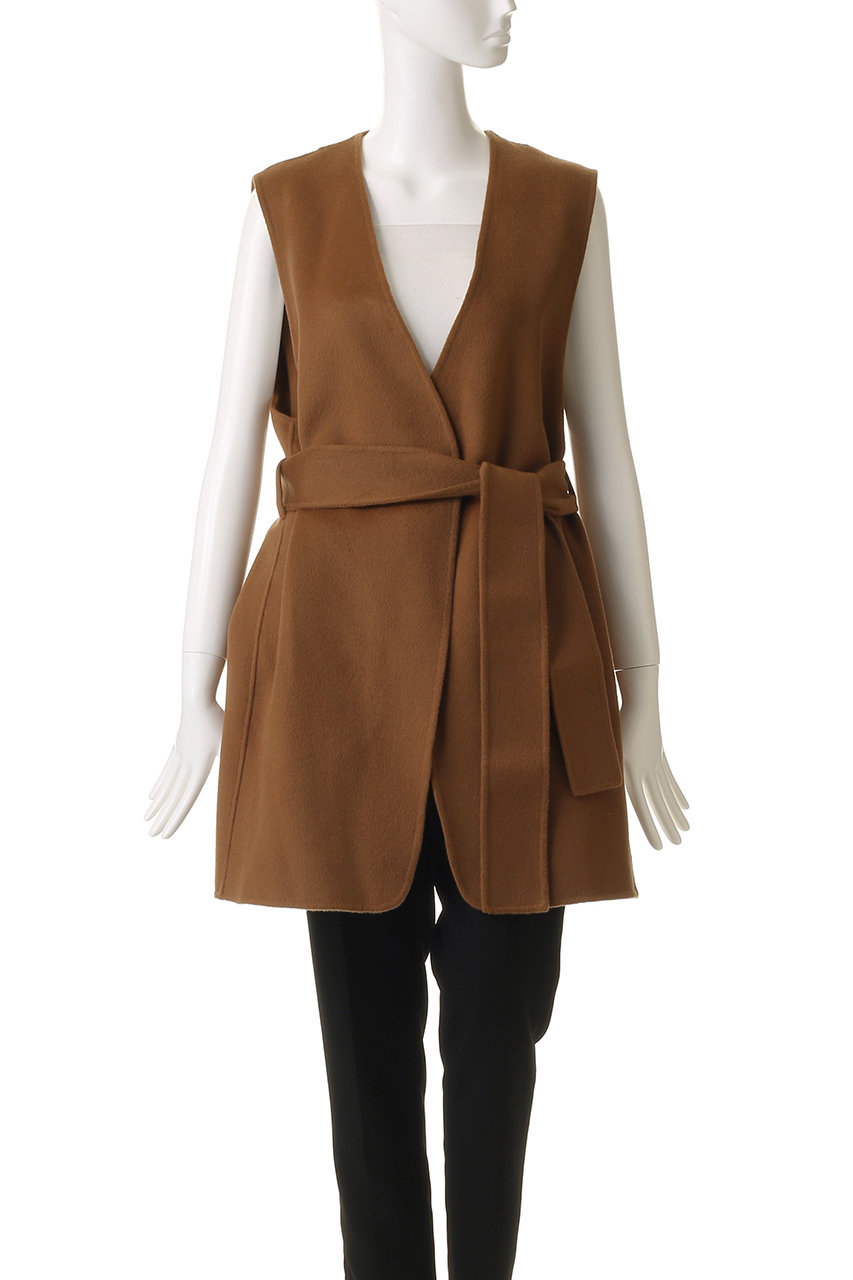 DOMELLE(ドメル)｜カシミヤ ブレンド リバー ベスト/ブラウン の通販