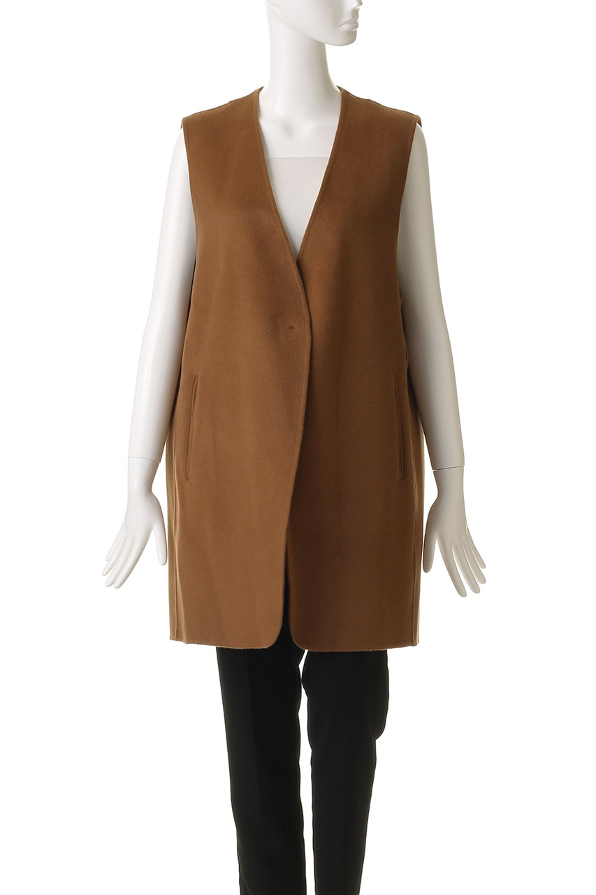 DOMELLE(ドメル)｜カシミヤ ブレンド リバー ベスト/ブラウン の通販