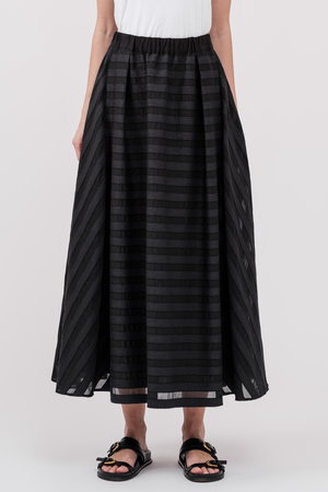 ドメル/DOMELLEのシアー ストライプ スカート(110700/110703)