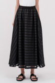 シアー ストライプ スカート