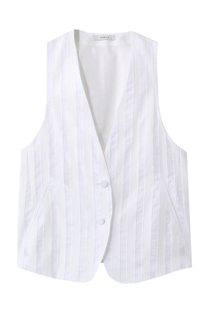 ドメル/DOMELLEのシアー ストライプ ベスト