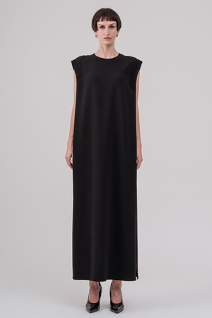 ドメル/DOMELLEのテンセル ポリエステル ロングドレス