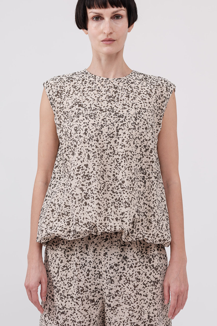 ドメル/DOMELLEの【予約販売】バンピープリント ブラウス(ベージュ/A3161FB 061)