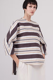 ビッグ ストライプ ブラウス ドメル/DOMELLE