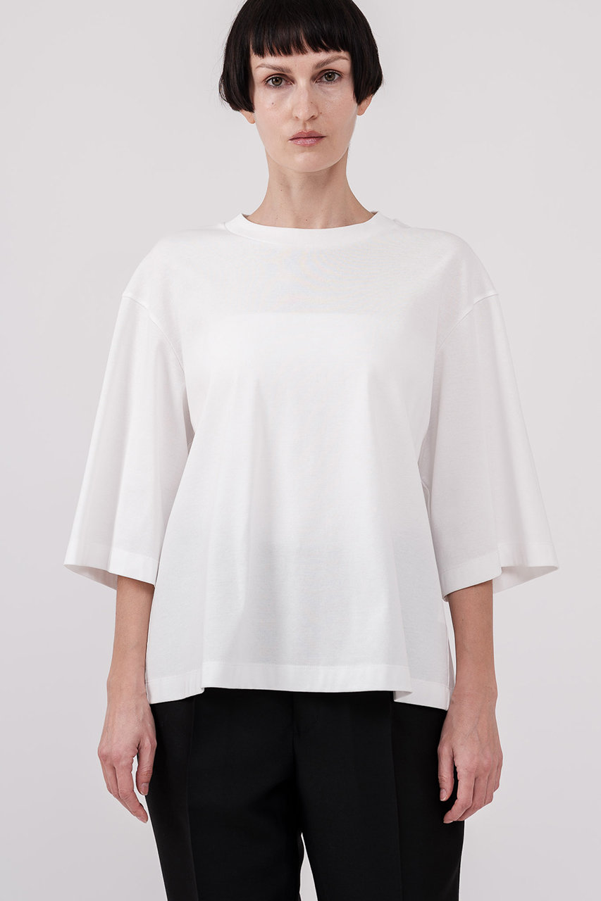 ドメル/DOMELLEの【予約販売】ハイ ツイスト ジャージー Tシャツ(ホワイト/A3161UB 042)