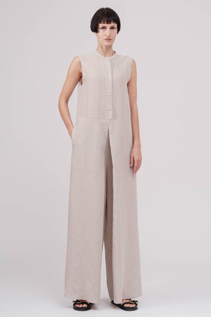 ドメル/DOMELLEの【予約販売】ベルギー リネン ジャンプスーツ(110600/110606)