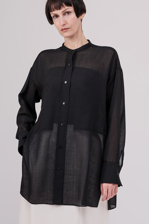 ドメル/DOMELLEのウール ブレンド ボイル シャツ(110400/110403)