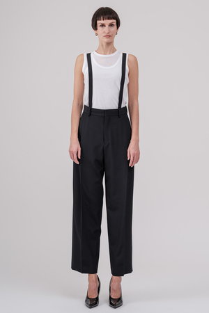 ドメル/DOMELLEのウール ポプリン パンツ(110600/110606)