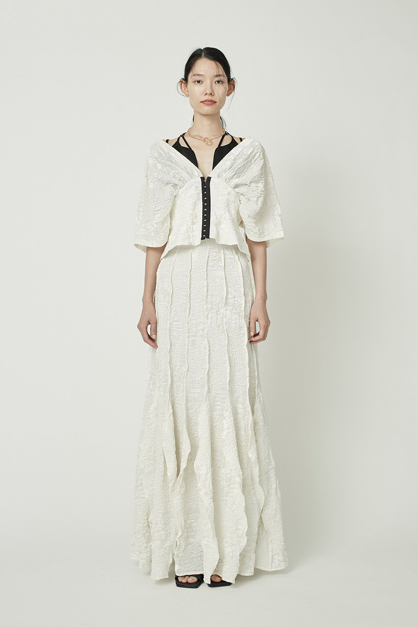 MURRAL(ミューラル)｜Inflate ブルーミング トップス/ホワイト の通販  