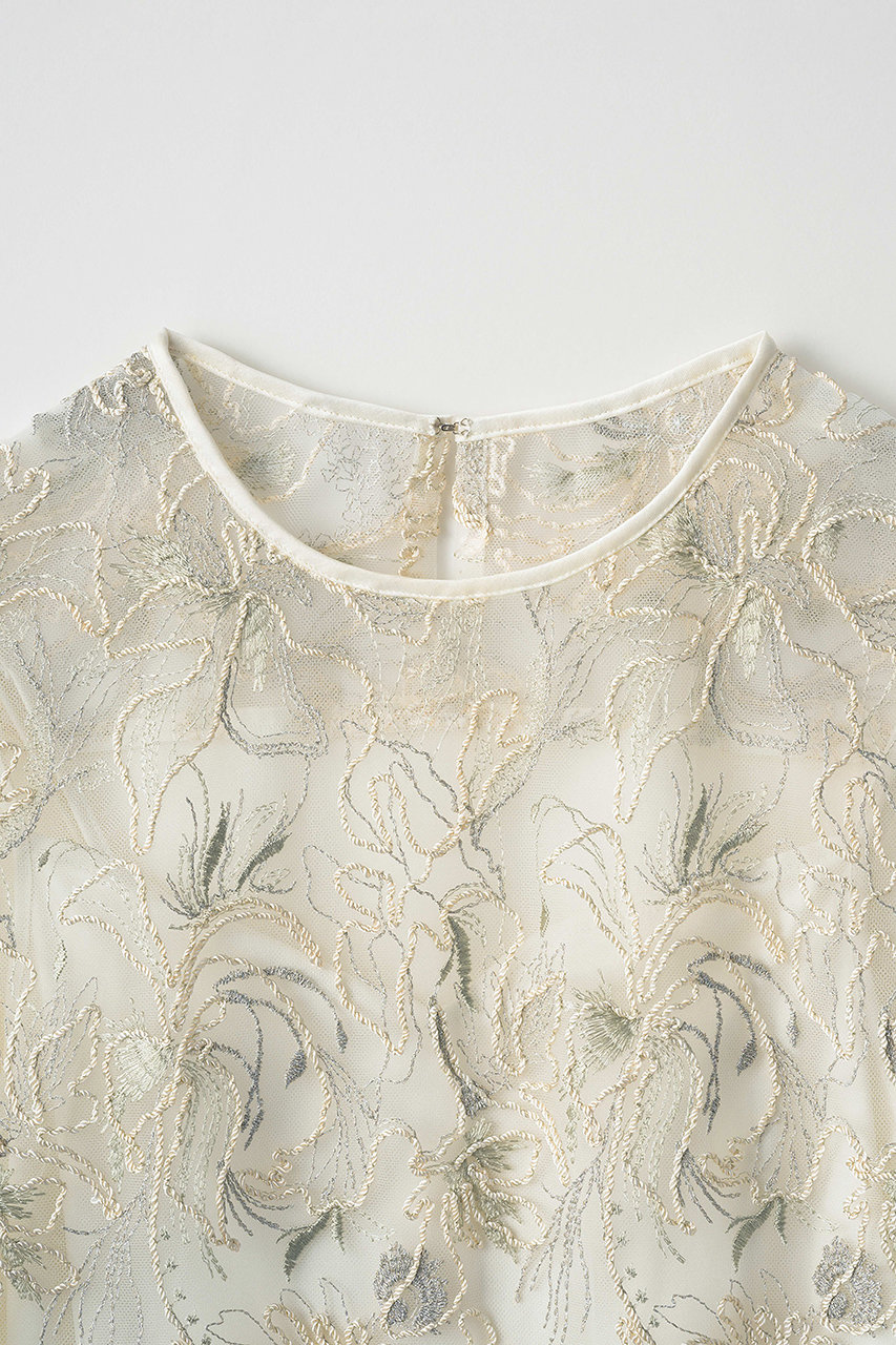 MEER. FLOWER LACE TOPS 即完売　再予約商品 NEW @clane_official SHEER FLOWER LACE SHIRTS ¥28,600taxin