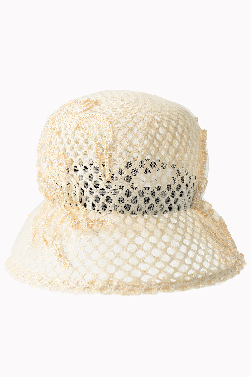 MURRAL Sea pea 刺しゅう ハット (アイボリー, F) ミューラル ELLE SHOP MURRAL Sea pea 刺しゅう ハット (アイボリー, F) ミューラル ELLE SHOP