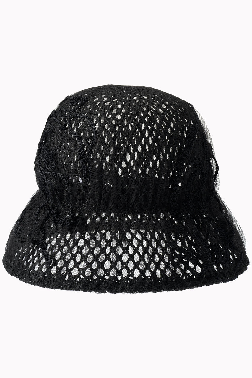 MURRAL Sea pea 刺しゅう ハット (ブラック, F) ミューラル ELLE SHOP MURRAL Sea pea 刺しゅう ハット (ブラック, F) ミューラル ELLE SHOP