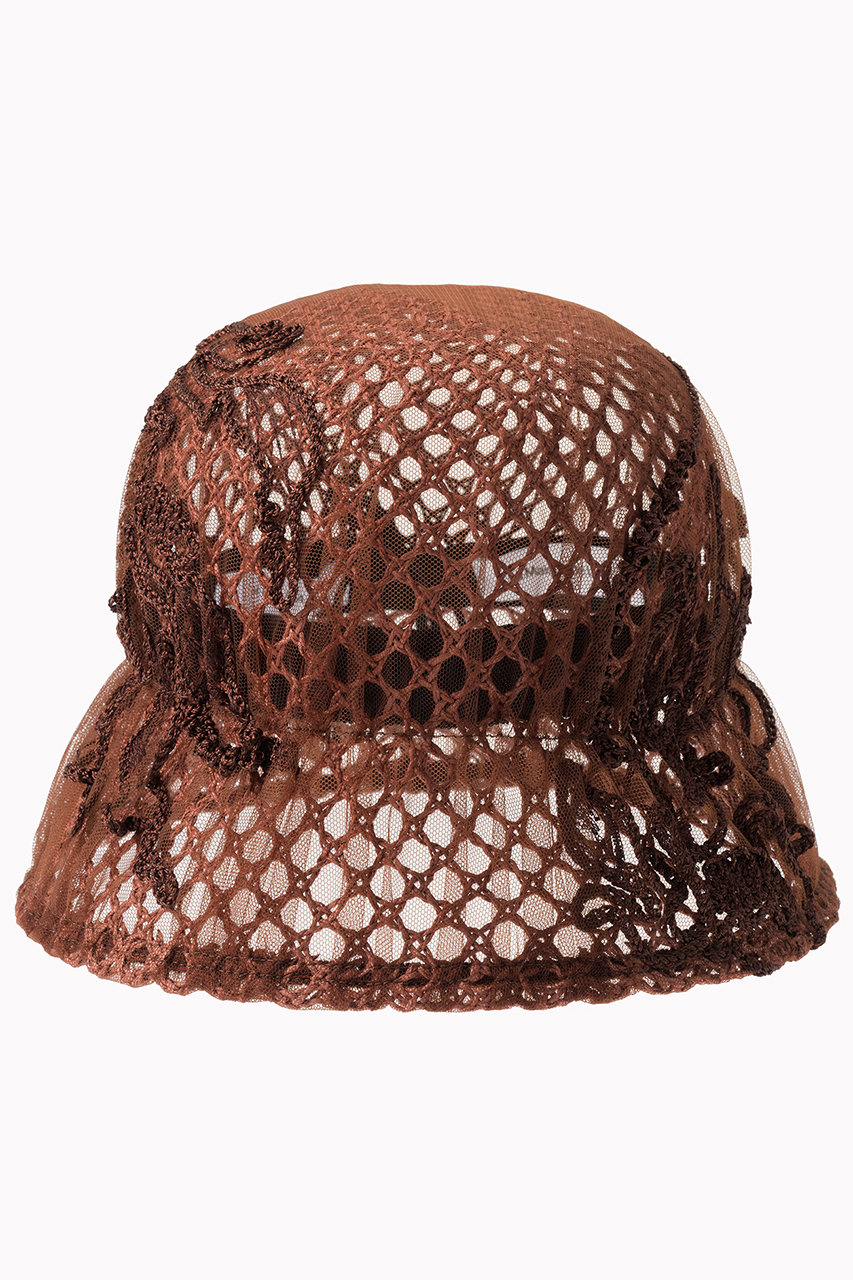 MURRAL Sea pea 刺しゅう ハット (ブラウン, F) ミューラル ELLE SHOP MURRAL Sea pea 刺しゅう ハット (ブラウン, F) ミューラル ELLE SHOP