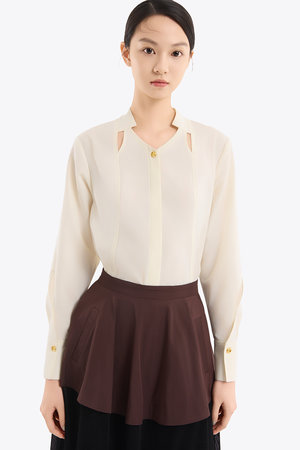 ミューラル/MURRALのクロスカット シャツ(110400/110403)