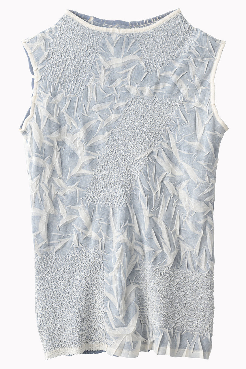 MURRAL Crumpled ノースリーブトップス (アイボリー, F) ミューラル ELLE SHOP MURRAL Crumpled ノースリーブトップス (アイボリー, F) ミューラル ELLE SHOP