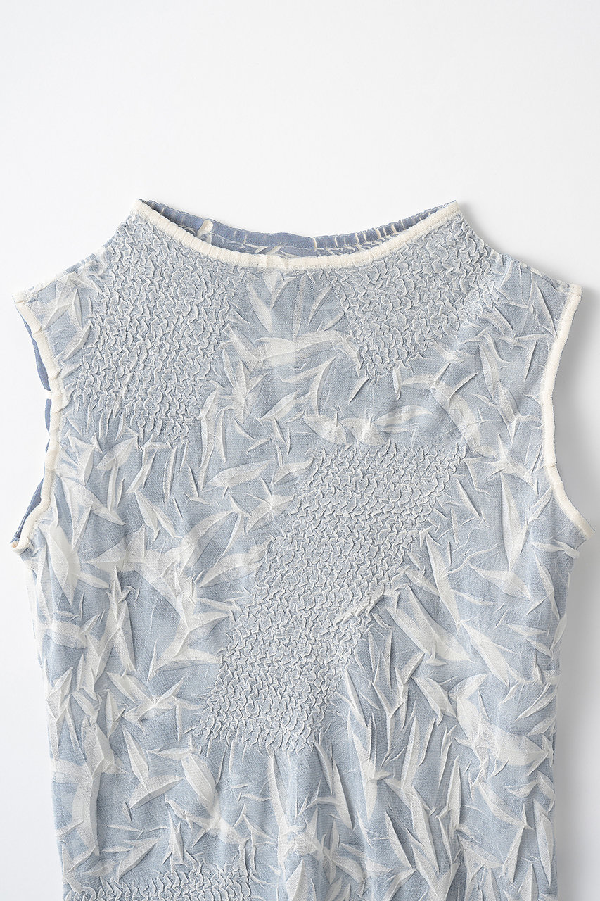 MURRAL(ミューラル)｜Crumpled ノースリーブトップス/アイボリー