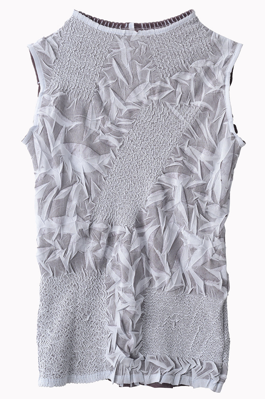 MURRAL Crumpled ノースリーブトップス (グレー, F) ミューラル ELLE SHOP MURRAL Crumpled ノースリーブトップス (グレー, F) ミューラル ELLE SHOP