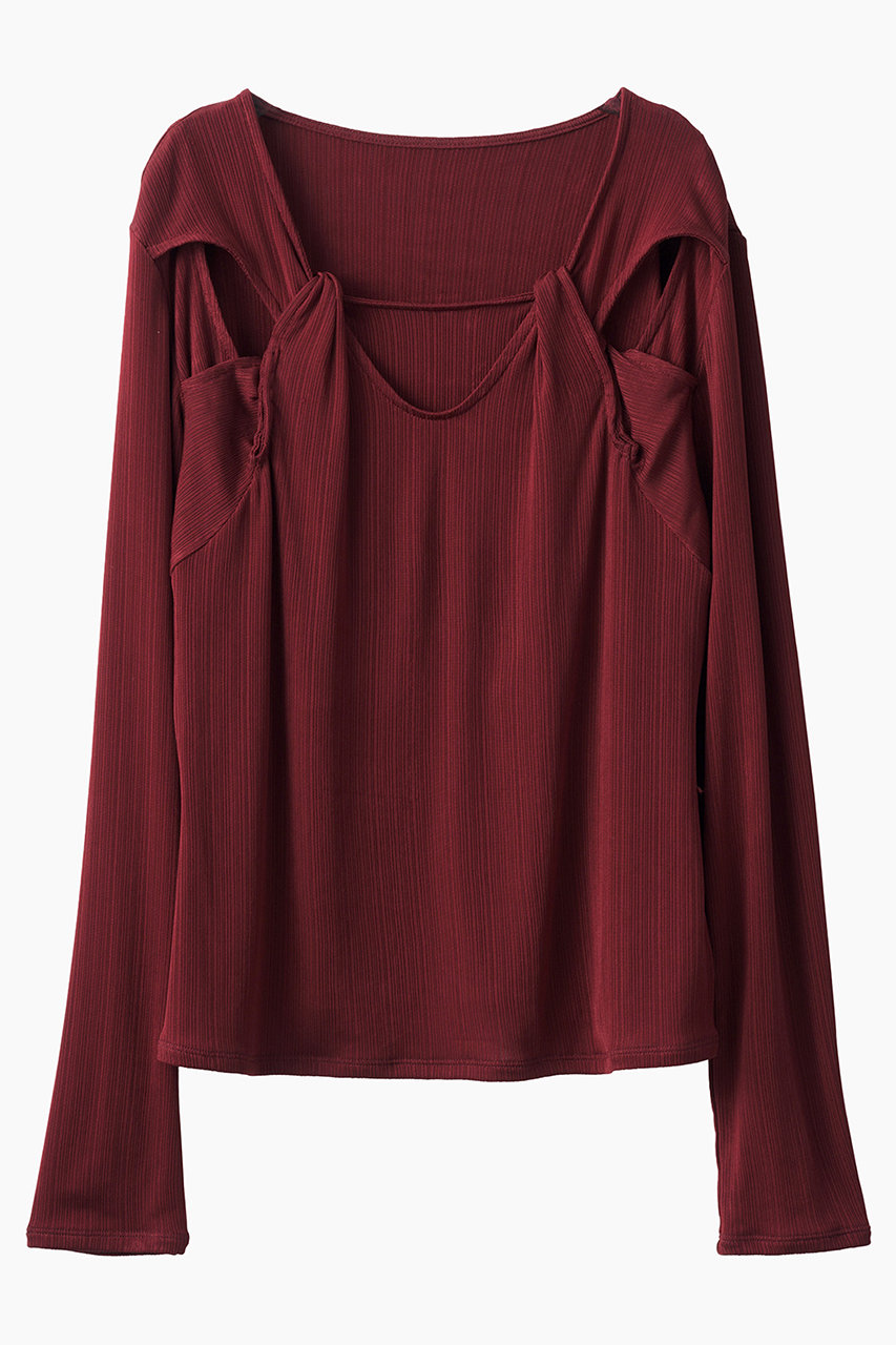 MURRAL Twist トップス (レッド, 2) ミューラル ELLE SHOP MURRAL Twist トップス (レッド, 2) ミューラル ELLE SHOP