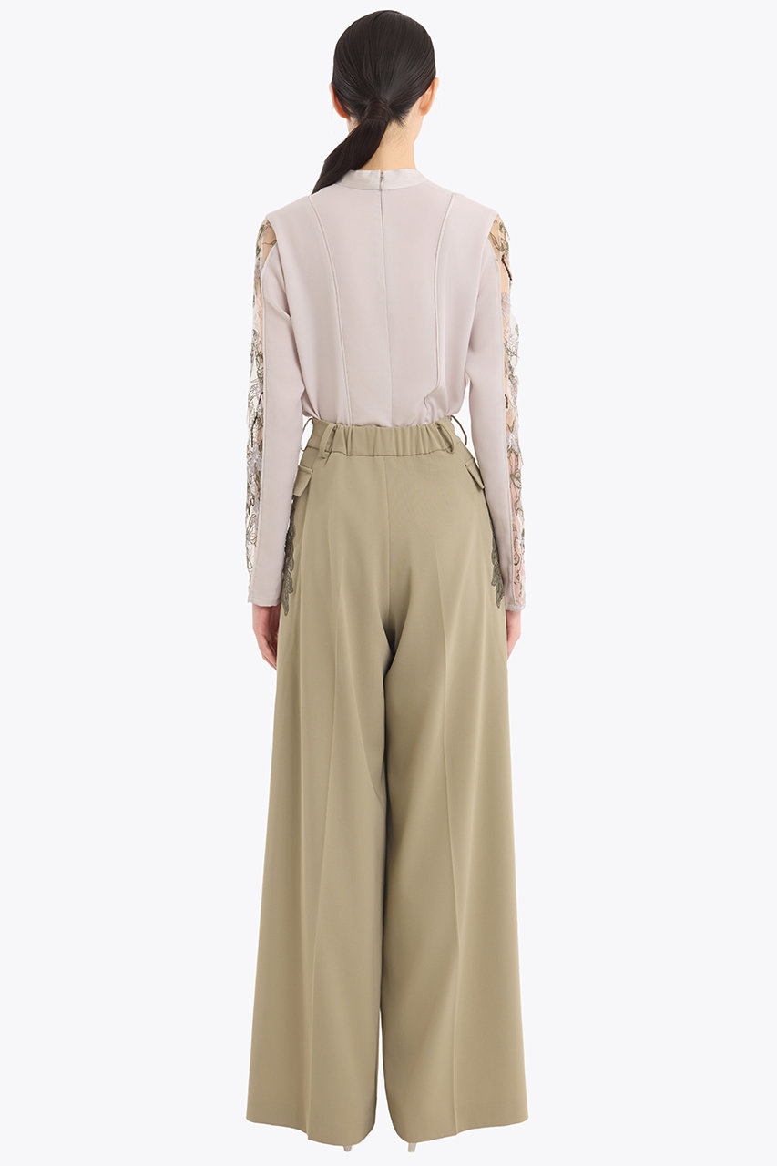 MURRAL(ミューラル)｜Tears フラワー レース トップス/ライトグレー の