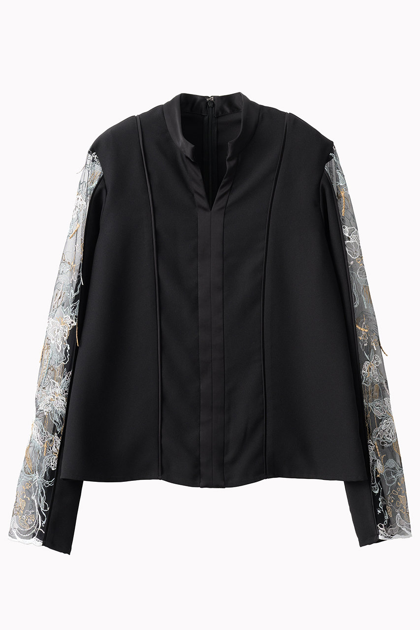 MURRAL Tears フラワー レース トップス (ブラック, 1) ミューラル ELLE SHOP MURRAL Tears フラワー レース トップス (ブラック, 1) ミューラル ELLE SHOP