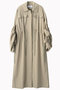 Gathered sleeve ミリタリーコート ミューラル/MURRAL スモークカーキ