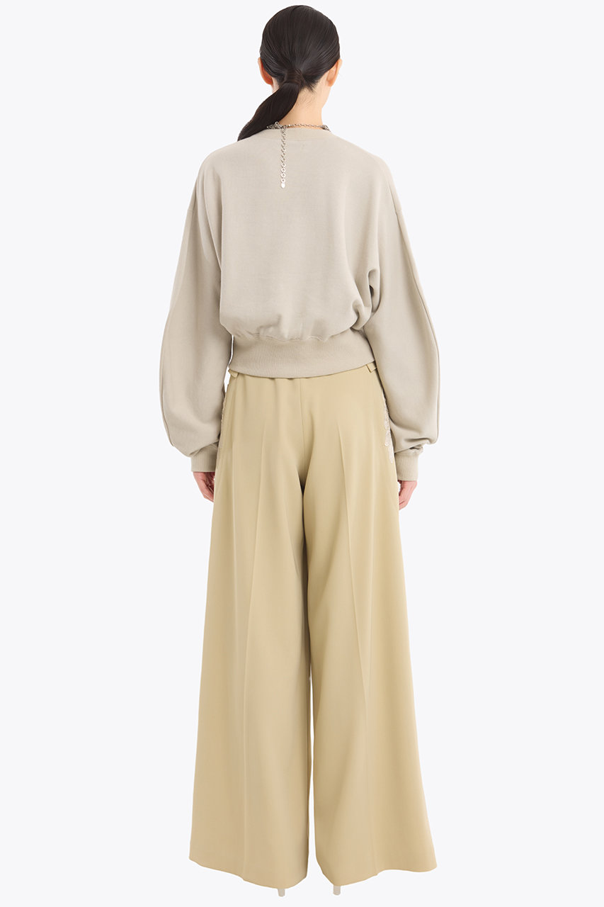 MURRAL(ミューラル)｜Patchwork エンブロイダリー スラックス/ベージュ