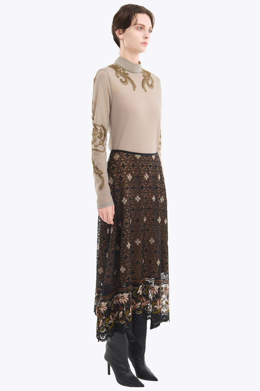 スカート MURRAL Everlasting embroidery lace skirt MURRAL Everlasting embroidery lace skirt