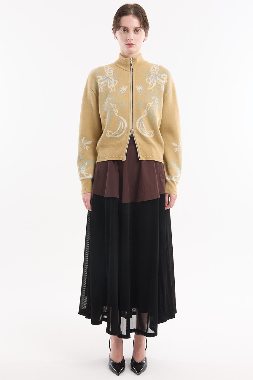 MURRAL(ミューラル)｜Trillium ニットカーディガン/ベージュ の通販