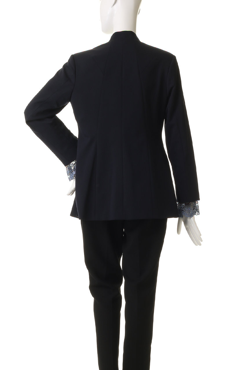 ジャケット・アウター Slit sleeve lace jacket (Navy) MURRAL Slit sleeve lace jacket