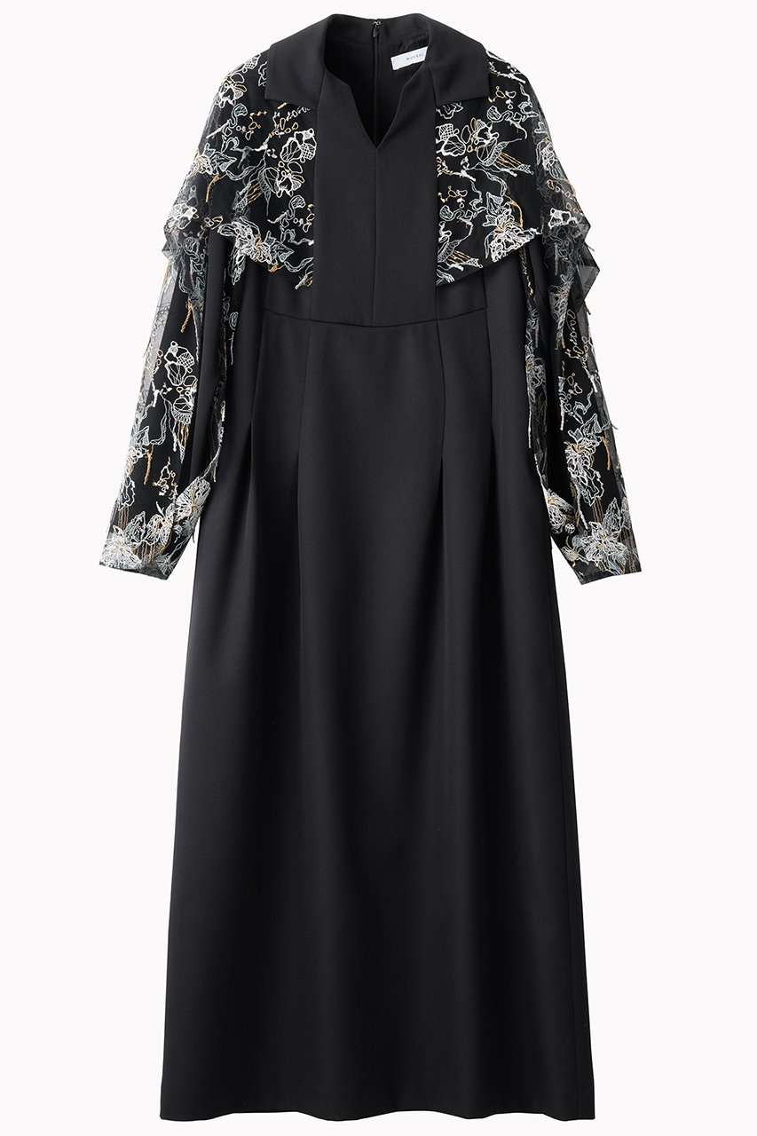 MURRAL Tears フラワー レース ドレス (ブラック, 1) ミューラル ELLE SHOP MURRAL Tears フラワー レース ドレス (ブラック, 1) ミューラル ELLE SHOP