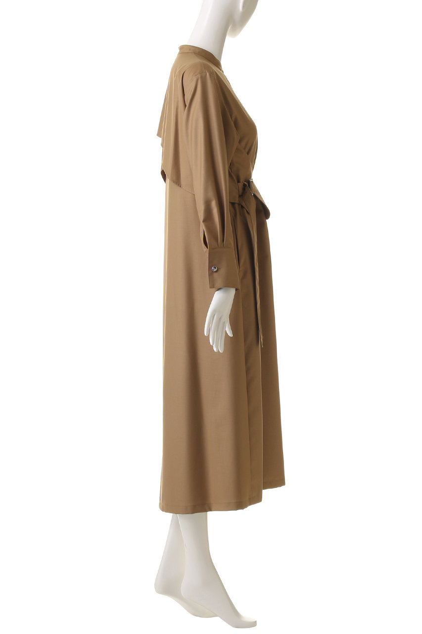 MURRAL(ミューラル)｜Cape ベルトドレス/ベージュ の通販｜ELLESHOP