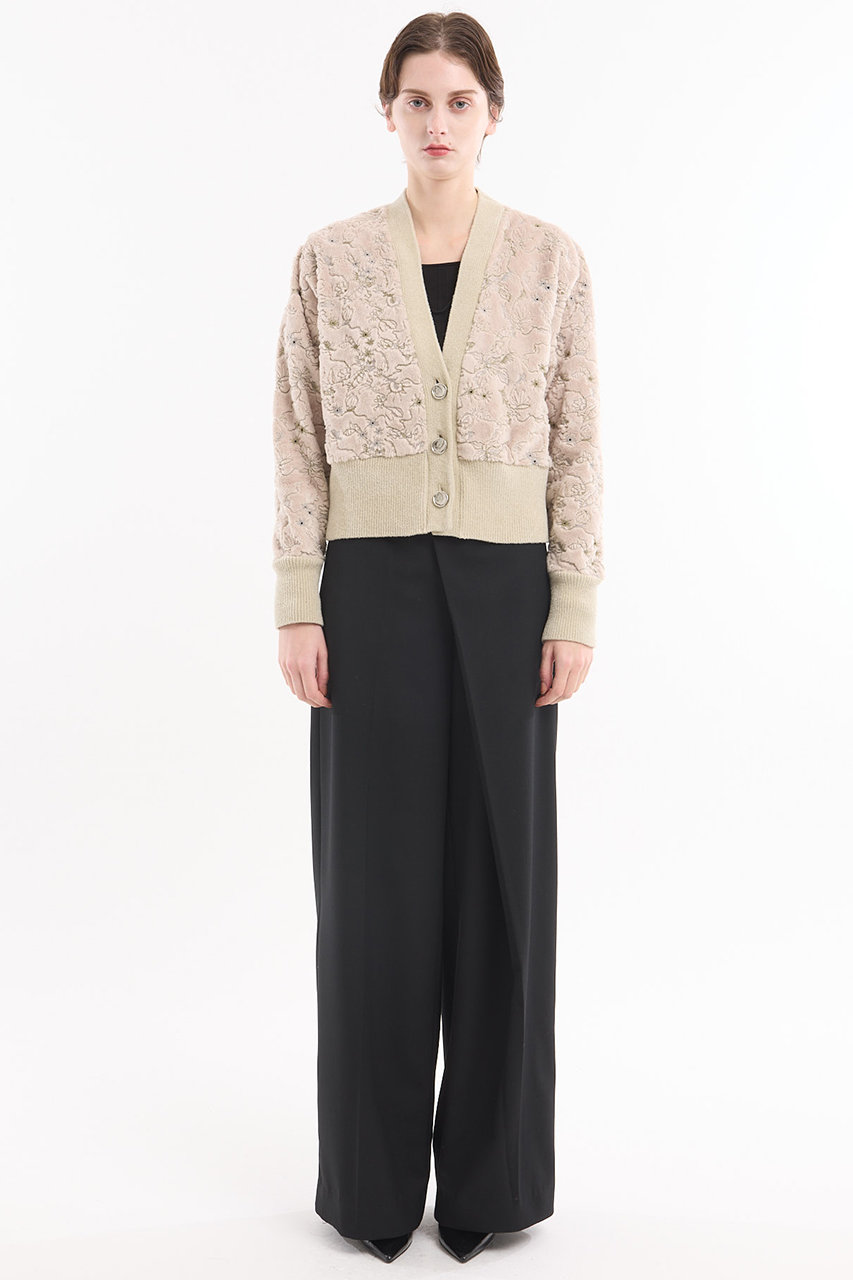 MURRAL(ミューラル)｜Camouflage エンブロイダリー ニットカーディガン