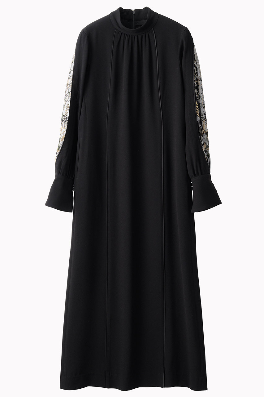 MURRAL Petal sleeve lace ドレス (ブラック, 1) ミューラル ELLE SHOP MURRAL Petal sleeve lace ドレス (ブラック, 1) ミューラル ELLE SHOP