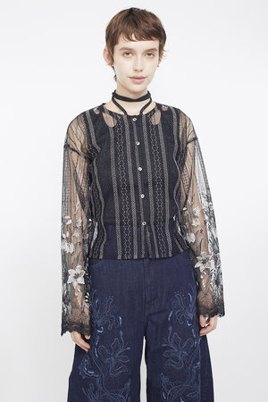 ミューラル/MURRALのClassic lace カーディガン(110300/110303)